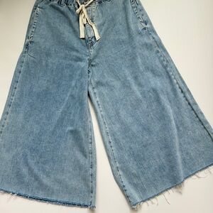 Free People Wide-Leg Light Blue Jeans